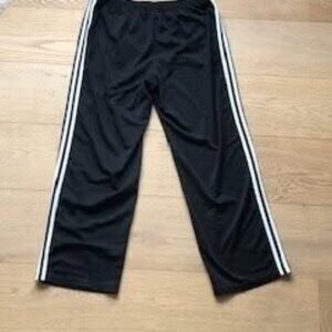 Adidas Mens 3 Stripe Climalite Straight Leg Athletic Sweatpants - Black